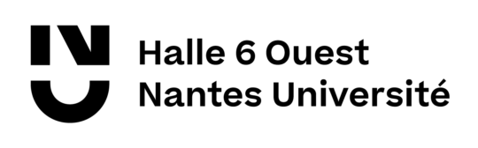 Logo halle 6 ouest noir